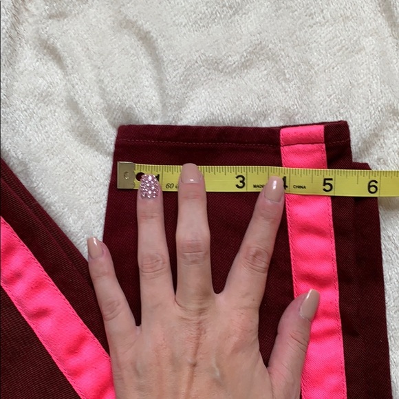 HUDSON LouLou Tux Skinny Jeans, Sz30, BurgundyPink - Picture 4 of 7